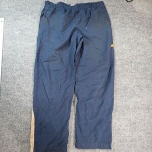 Nike Track Pants Mens Medium Blue Lightweight Side Stripe Elastic Waist Athletic